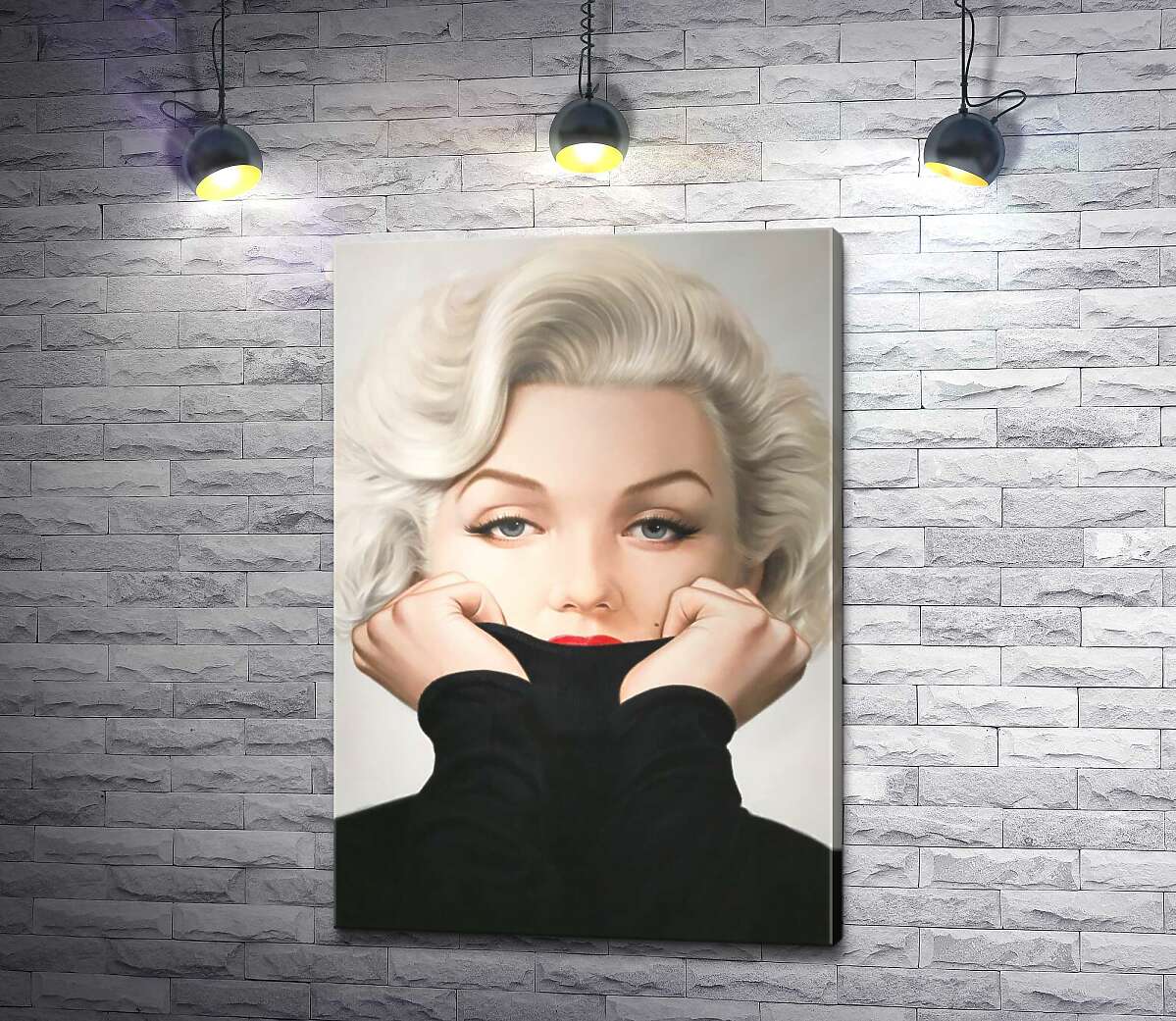 Картина ArtPoster Нежный портрет Мэрилин Монро (Marilyn Monroe) в черном свитере 130x190 см Модуль №1
Картина ArtPoster Нежный портрет Мэрилин Монро (Marilyn Monroe) в черном свитере 130x190 см Модуль №1