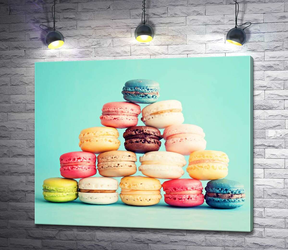 Картина ArtPoster Пастельная пирамида из миндальных макарон с воздушной кремовой серединкой 100x83 см Модуль №1
Картина ArtPoster Пастельная пирамида из миндальных макарон с воздушной кремовой серединкой 100x83 см Модуль №1