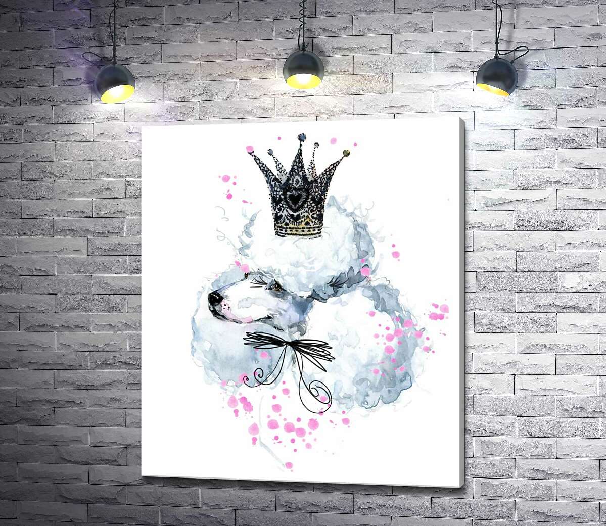 Картина ArtPoster Элегантный пудель с ажурной короной на голове 100x118 см Модуль №1
Картина ArtPoster Элегантный пудель с ажурной короной на голове 100x118 см Модуль №1