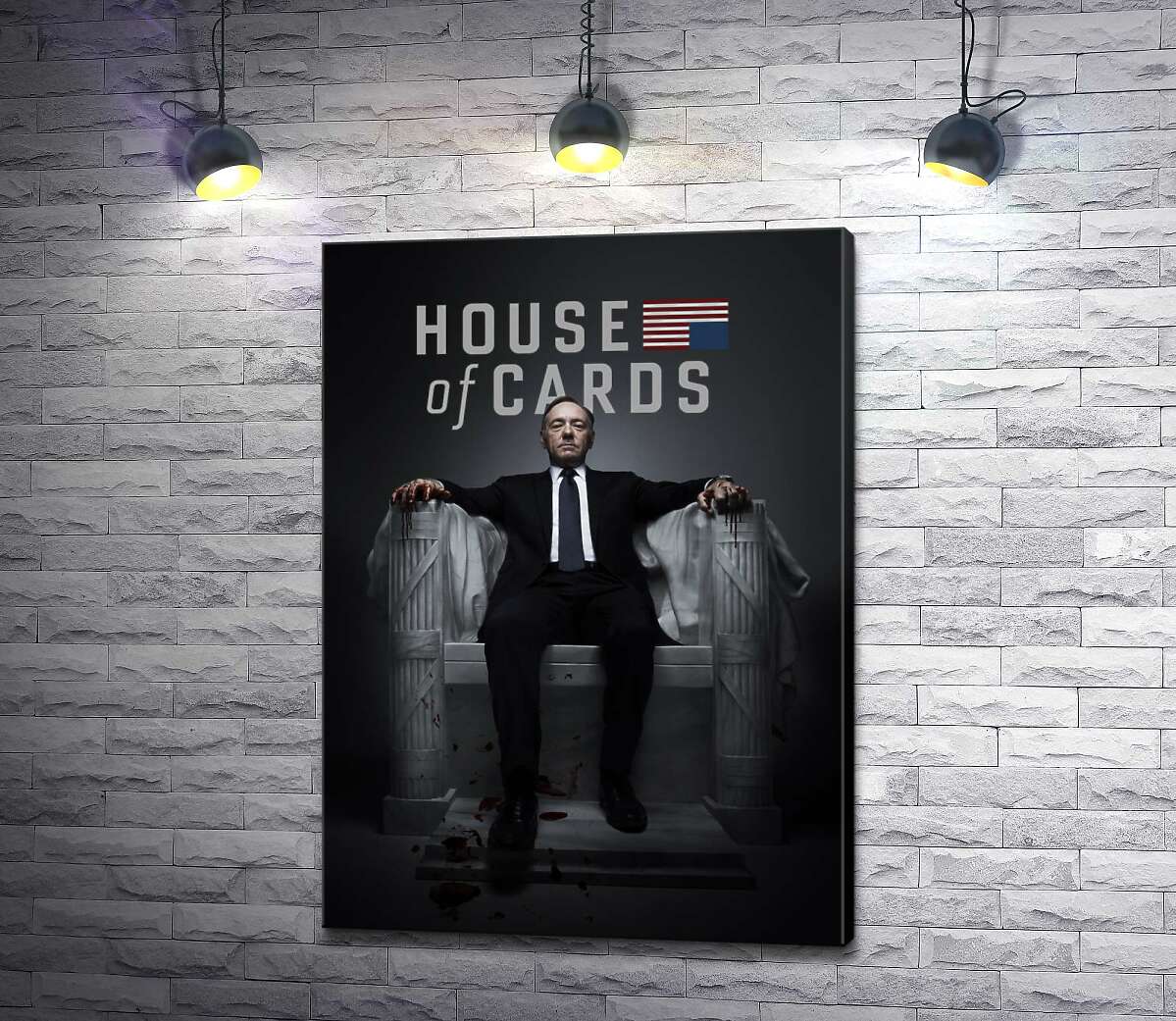 Картина ArtPoster Фрэнсис Андервуд на интригующем постере к фильму "Карточный дом" ("House of cards") 130x181 см Модуль №1
Картина ArtPoster Фрэнсис Андервуд на интригующем постере к фильму "Карточный дом" ("House of cards") 130x181 см Модуль №1