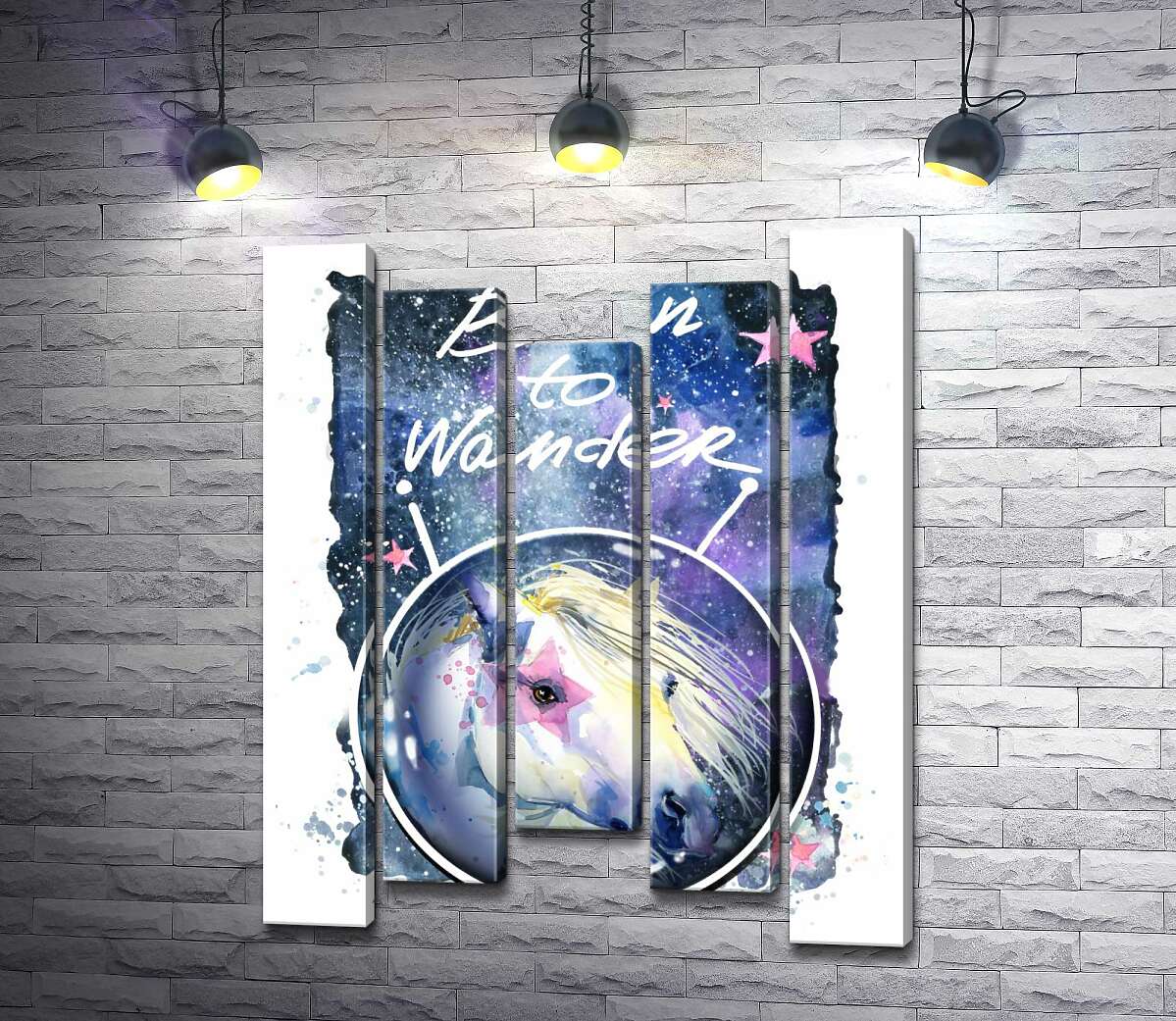 Модульная картина ArtPoster Белая лошадь с розовой звездой на глазу под надписью "born to wander" 130x168 см Модуль №28
Модульная картина ArtPoster Белая лошадь с розовой звездой на глазу под надписью "born to wander" 130x168 см Модуль №28