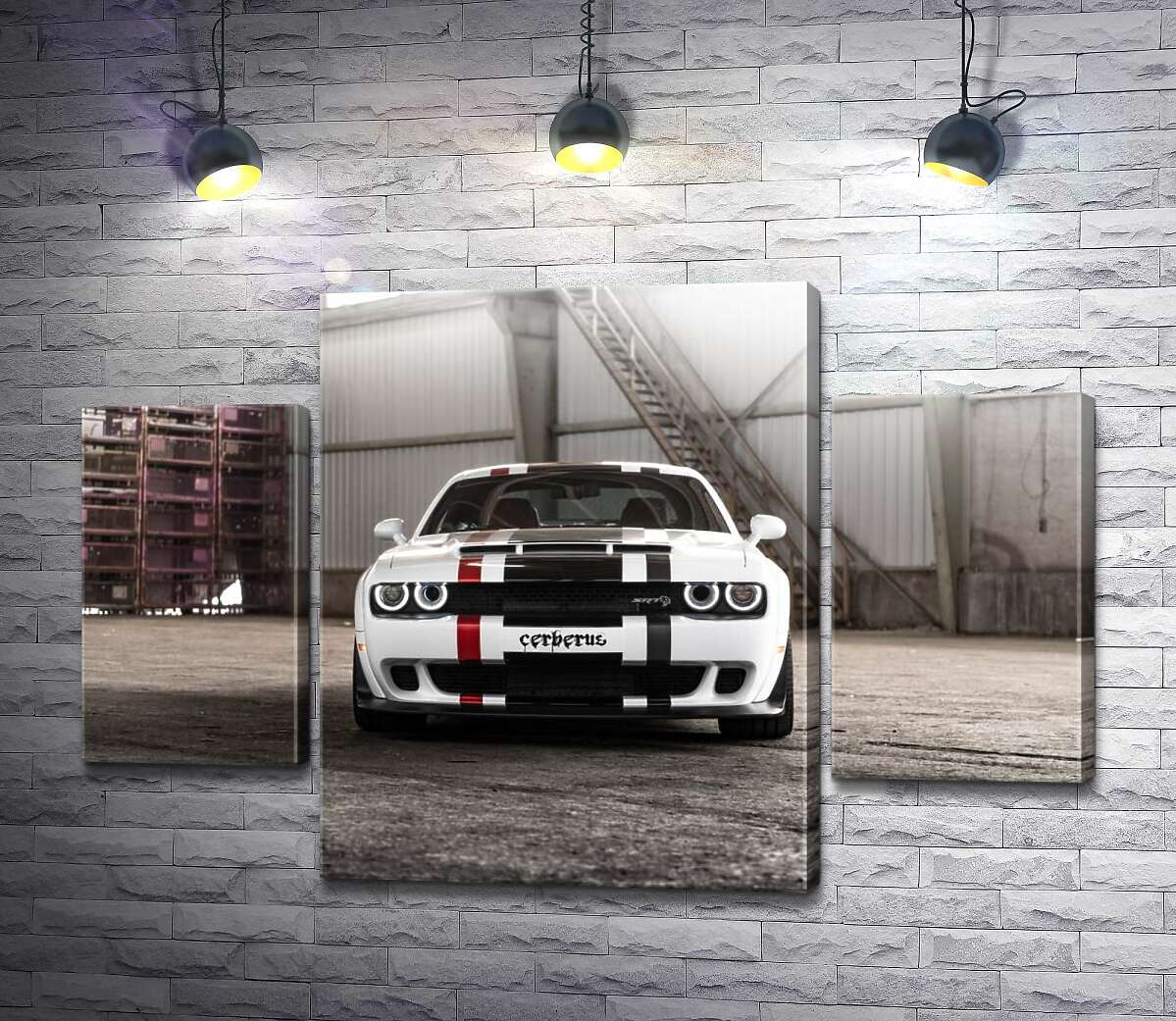 Модульная картина ArtPoster Белая модель автомобиля Dodge Challenger Hellcat 131x89 см Модуль №7
Модульная картина ArtPoster Белая модель автомобиля Dodge Challenger Hellcat 131x89 см Модуль №7