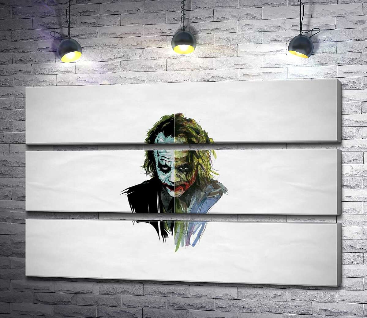 Модульная картина ArtPoster Арт-портрет Джокера с угрожающим взглядом 96x60 см Модуль №13
Модульная картина ArtPoster Арт-портрет Джокера с угрожающим взглядом 96x60 см Модуль №13