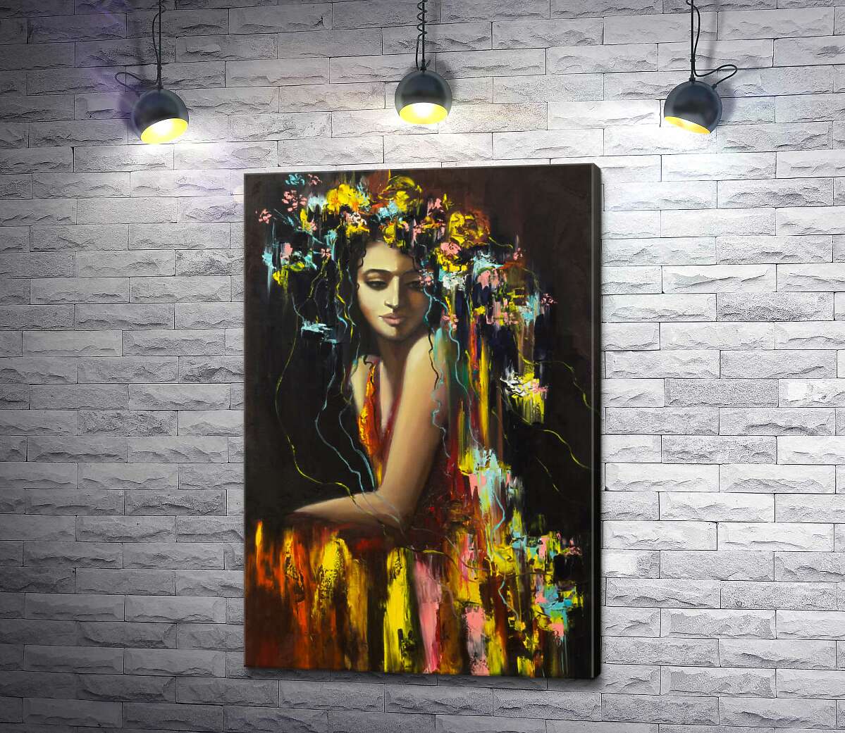 Картина ArtPoster Черные волосы девушки в ярком платье украшает венок 100x149 см Модуль №1
Картина ArtPoster Черные волосы девушки в ярком платье украшает венок 100x149 см Модуль №1