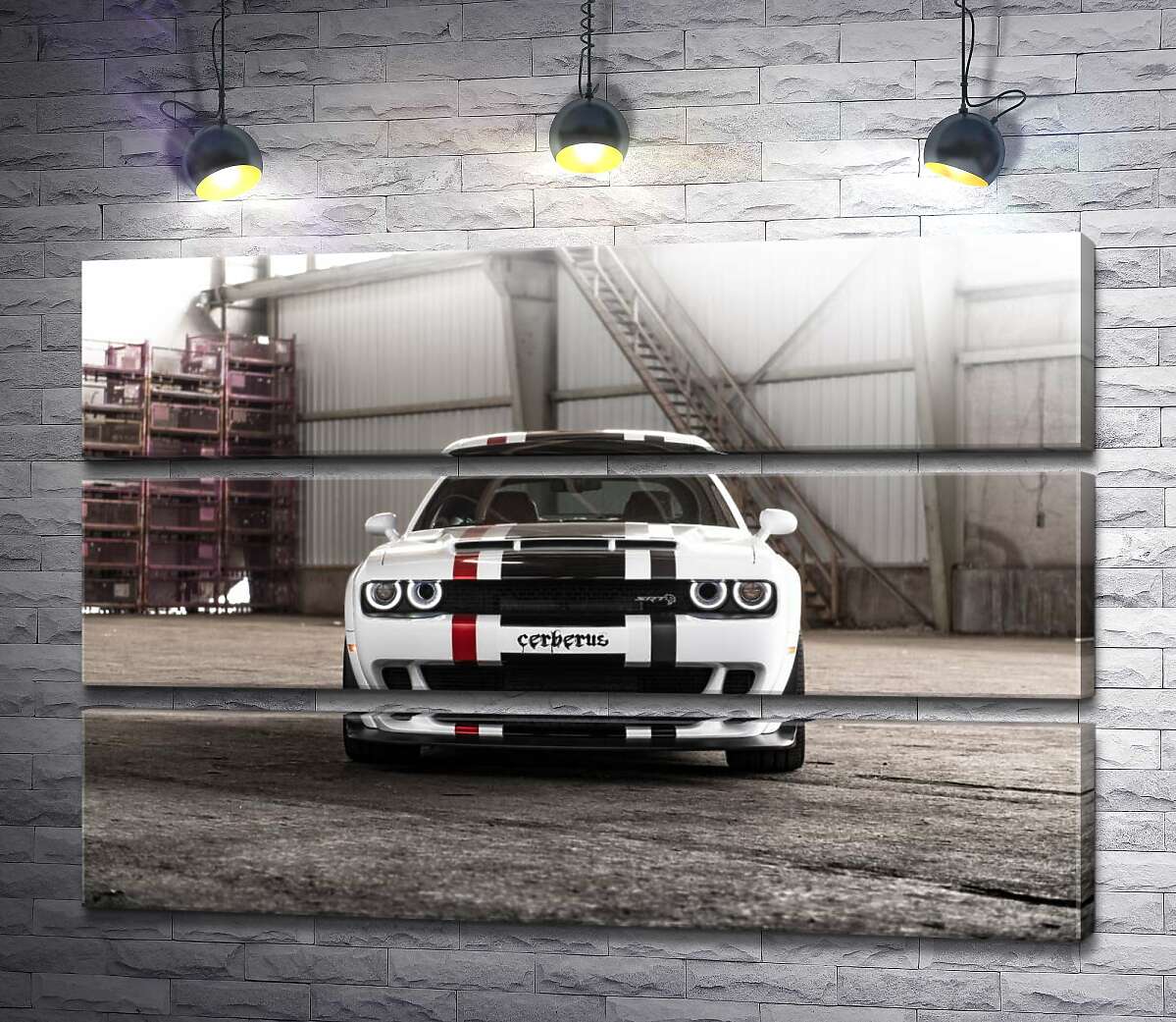 Модульная картина ArtPoster Белая модель автомобиля Dodge Challenger Hellcat 130x87 см Модуль №13
Модульная картина ArtPoster Белая модель автомобиля Dodge Challenger Hellcat 130x87 см Модуль №13