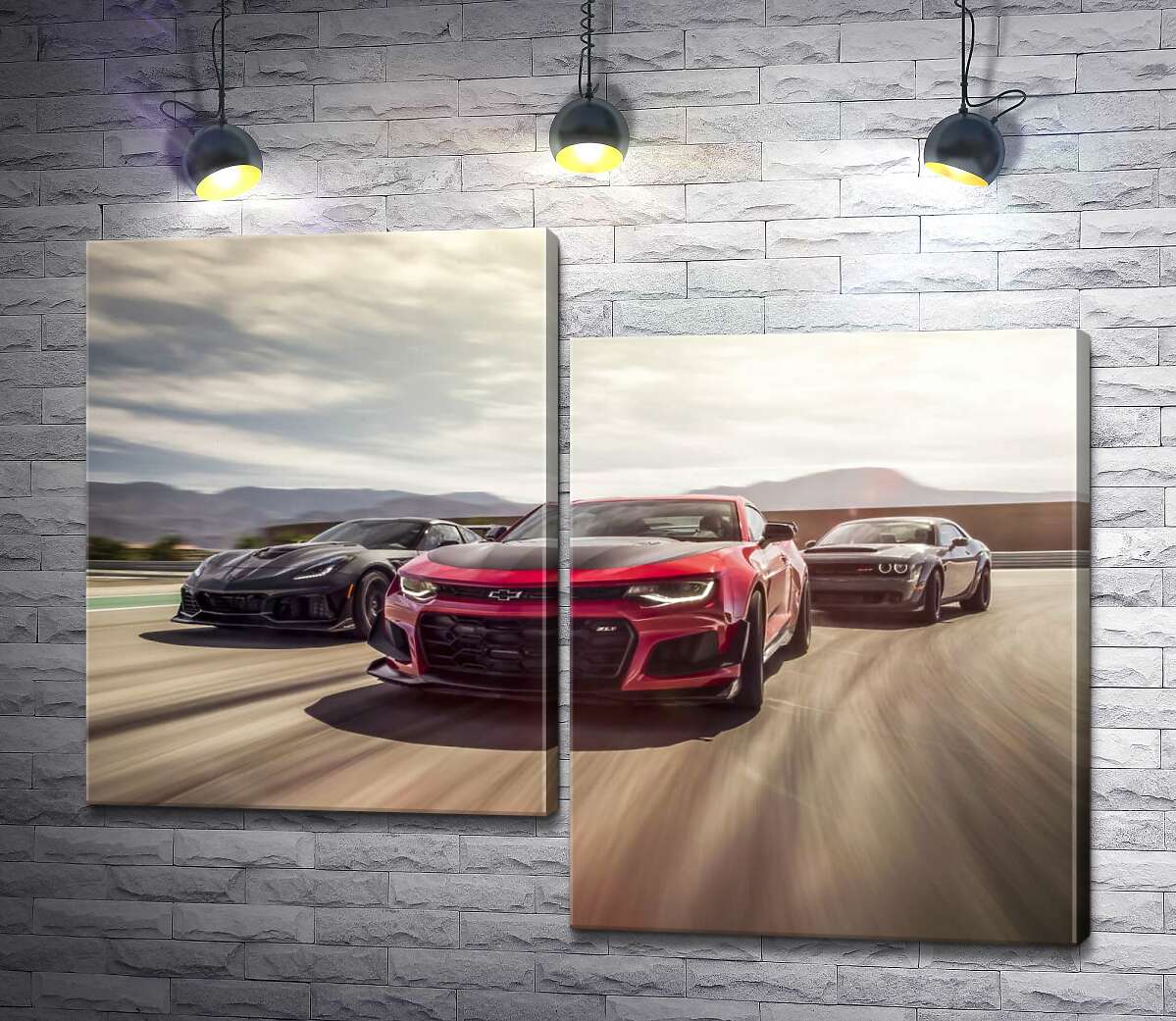 Модульная картина ArtPoster Chevrolet Camaro ZL1 едет во главе спортивных автомобилей 130x100 см Модуль №5
Модульная картина ArtPoster Chevrolet Camaro ZL1 едет во главе спортивных автомобилей 130x100 см Модуль №5