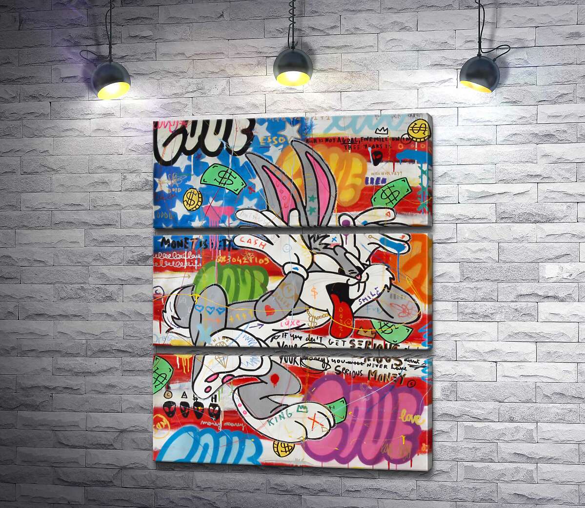 Модульная картина ArtPoster Багз Банни (Bugs Bunny) насмешливо показывает язык 50x63 см Модуль №13
Модульная картина ArtPoster Багз Банни (Bugs Bunny) насмешливо показывает язык 50x63 см Модуль №13