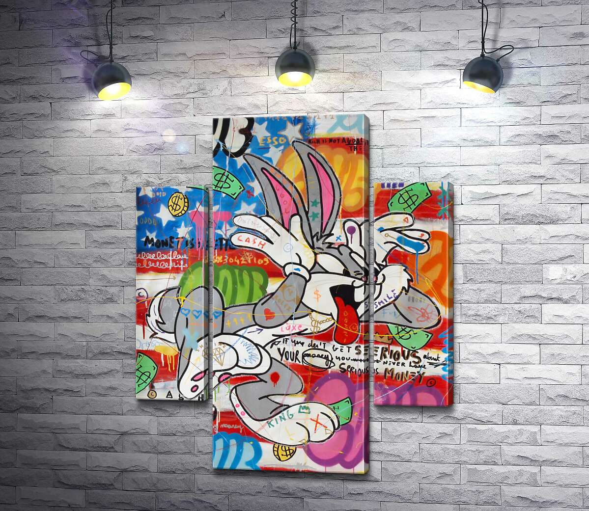 Модульная картина ArtPoster Багз Банни (Bugs Bunny) насмешливо показывает язык 80x103 см Модуль №7 
Модульная картина ArtPoster Багз Банни (Bugs Bunny) насмешливо показывает язык 80x103 см Модуль №7