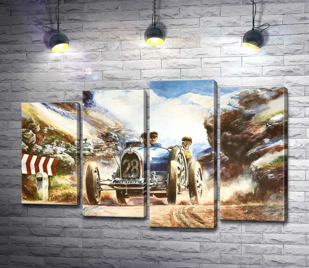 Модульная картина ArtPoster Гоночный автомобиль Bugatti Type 35 на трассе среди заснеженных Альп 80x52 см Модуль №21
Модульная картина ArtPoster Гоночный автомобиль Bugatti Type 35 на трассе среди заснеженных Альп 80x52 см Модуль №21