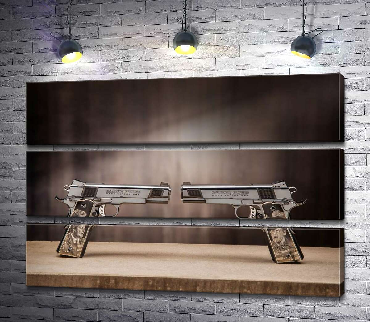 Модульная картина ArtPoster Дуэль пистолетов: самозарядные американские M1911 90x60 см Модуль №13
Модульная картина ArtPoster Дуэль пистолетов: самозарядные американские M1911 90x60 см Модуль №13