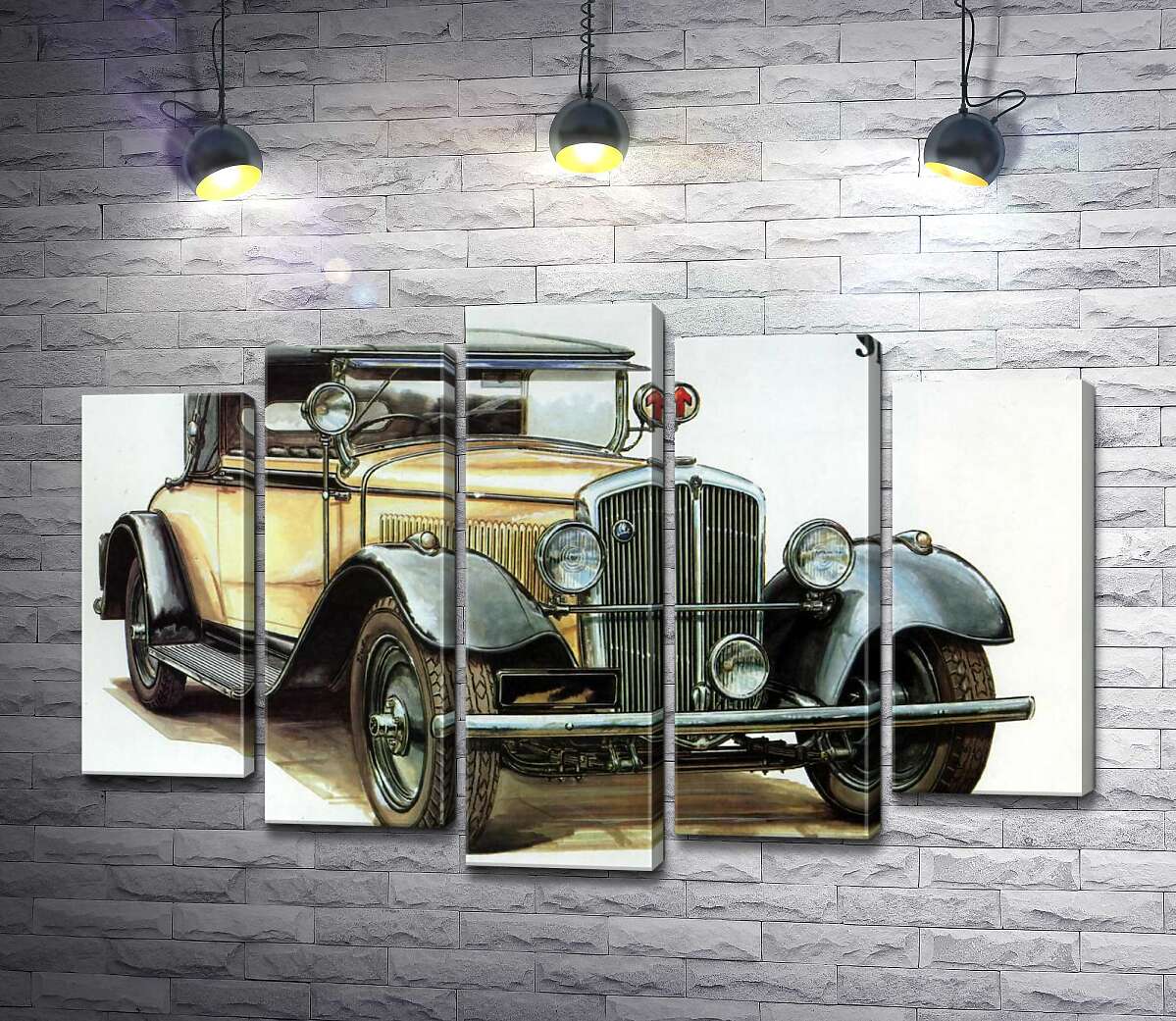 Модульная картина ArtPoster Желтый ретро-автомобиль Skoda 442 100x68 см Модуль №26
Модульная картина ArtPoster Желтый ретро-автомобиль Skoda 442 100x68 см Модуль №26