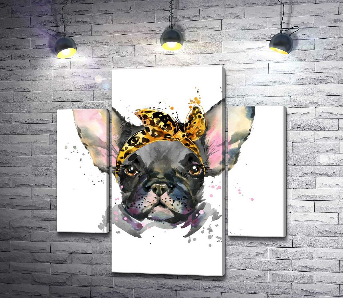Модульная картина ArtPoster Гламурная девочка бульдог в повязке с леопардовым принтом 80x80 см Модуль №7
Модульная картина ArtPoster Гламурная девочка бульдог в повязке с леопардовым принтом 80x80 см Модуль №7