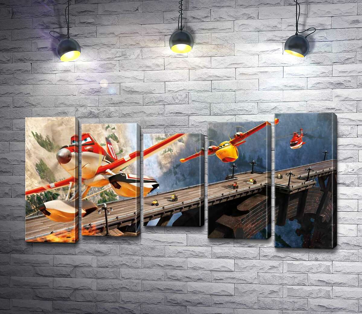 Модульная картина ArtPoster Герои мультфильма "Самолеты" спешат на спасательную операцию 100x50 см Модуль №28
Модульная картина ArtPoster Герои мультфильма "Самолеты" спешат на спасательную операцию 100x50 см Модуль №28