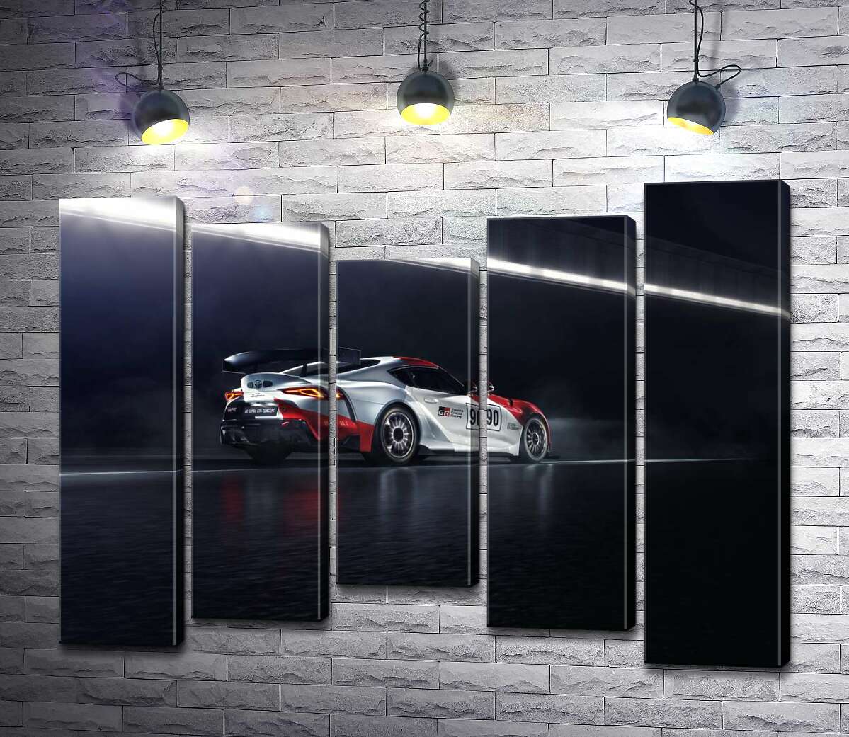 Модульная картина ArtPoster Гоночный автомобиль Тойота (Toyota GR Supra GT4) разгоняется на трассе 100x75 см Модуль №28
Модульная картина ArtPoster Гоночный автомобиль Тойота (Toyota GR Supra GT4) разгоняется на трассе 100x75 см Модуль №28