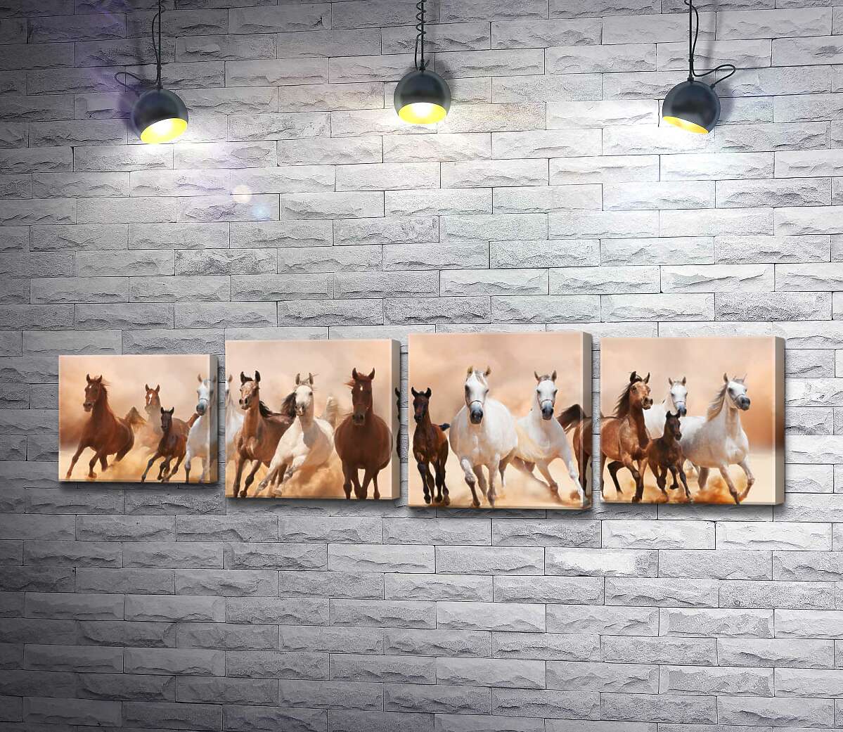 Модульная картина ArtPoster Гнедые и белые кони грациозно скачут в табуне 132x39 см Модуль №21
Модульная картина ArtPoster Гнедые и белые кони грациозно скачут в табуне 132x39 см Модуль №21