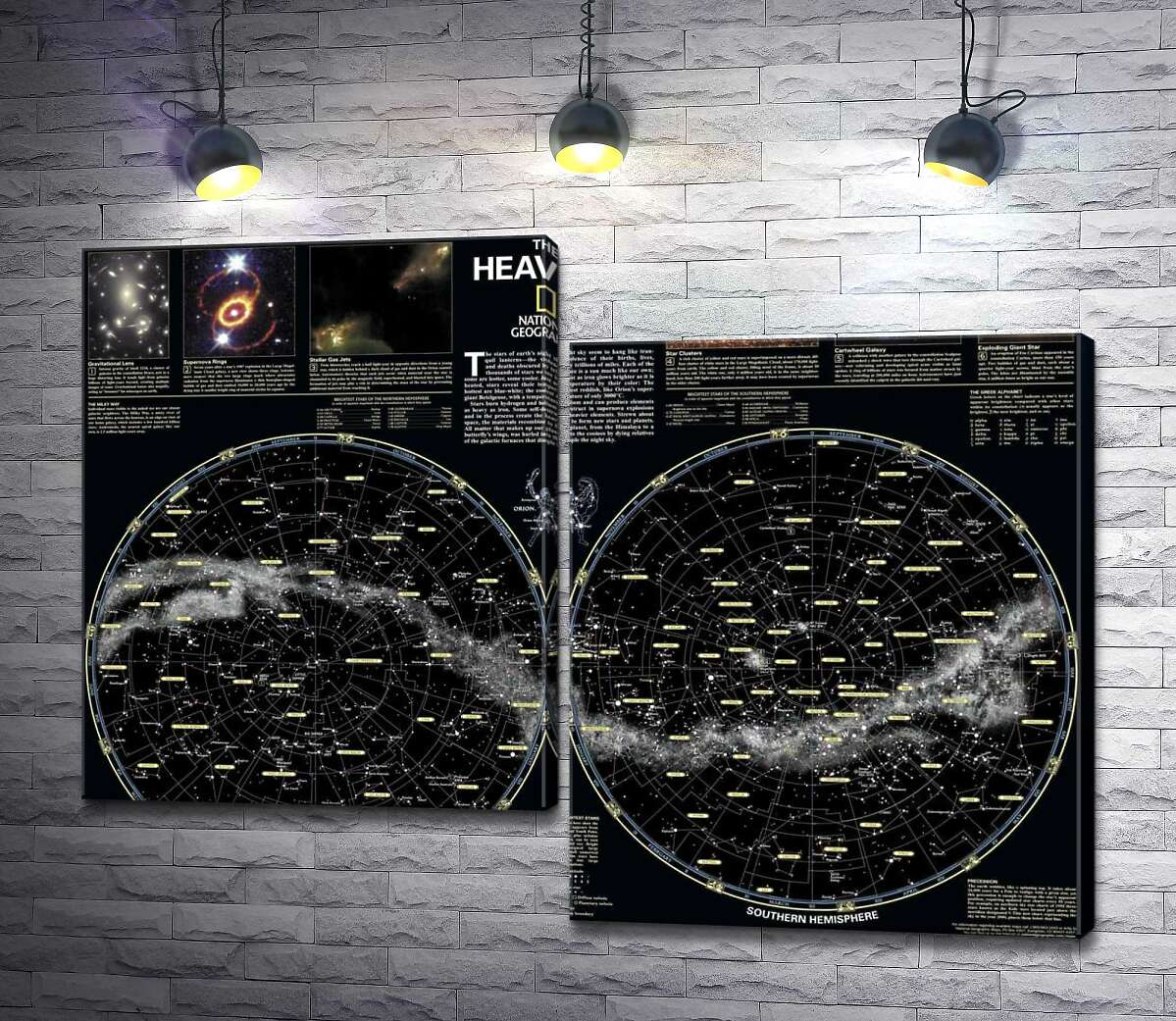 Модульная картина ArtPoster Карта звездного неба от National Geographic 130x98 см Модуль №5
Модульная картина ArtPoster Карта звездного неба от National Geographic 130x98 см Модуль №5