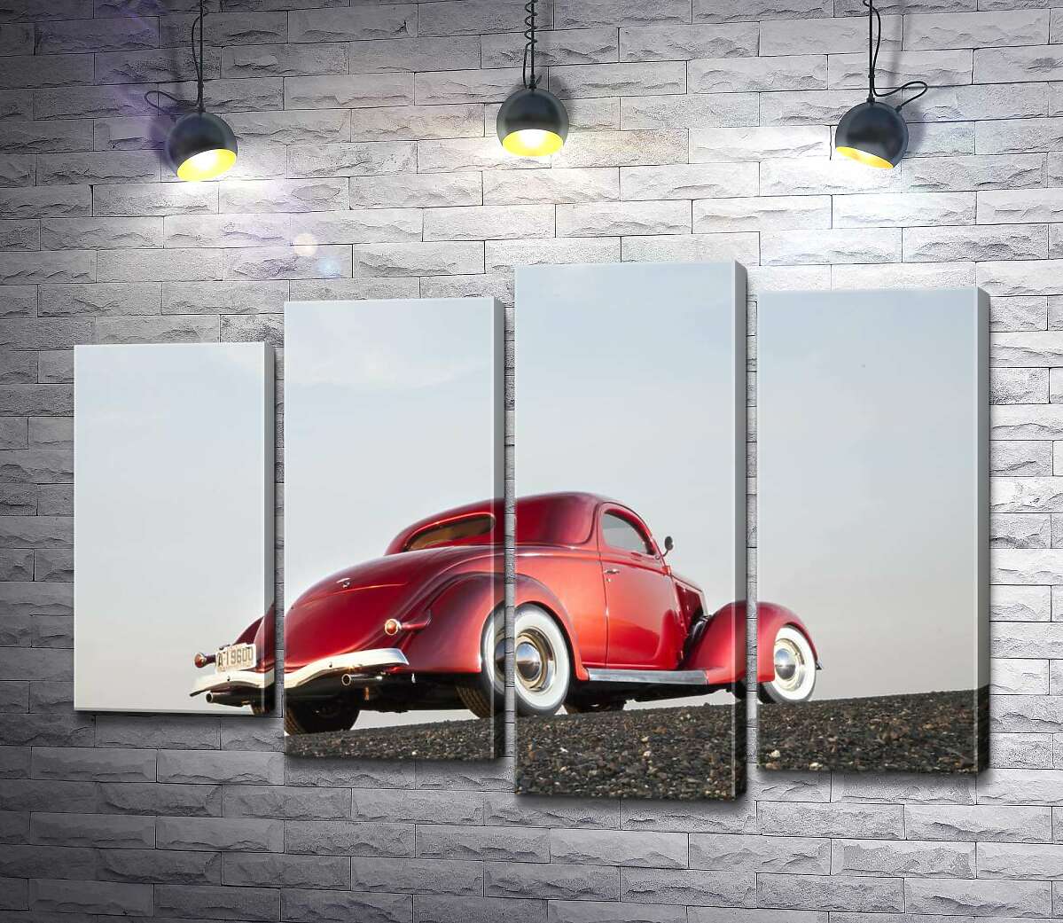 Модульная картина ArtPoster Компактный автомобиль Ford Coupe штурмует вершину дороги 132x89 см Модуль №21
Модульная картина ArtPoster Компактный автомобиль Ford Coupe штурмует вершину дороги 132x89 см Модуль №21