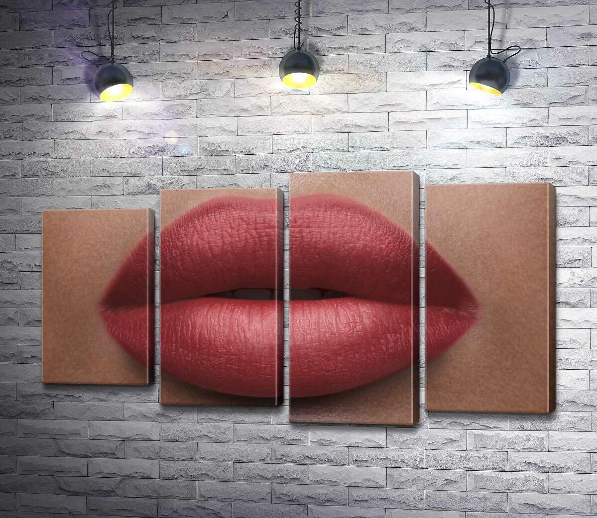 Модульная картина ArtPoster Коралловый тон полуоткрытых губ 132x75 см Модуль №21
Модульная картина ArtPoster Коралловый тон полуоткрытых губ 132x75 см Модуль №21