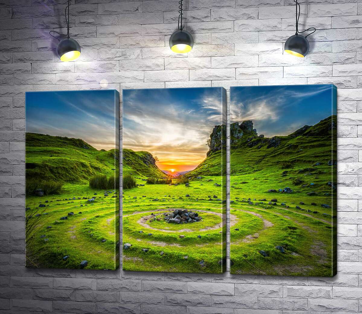 Модульная картина ArtPoster Загадочные круги на изумрудной траве в долине Фей (The Fairy Glen) 60x40 см Модуль №11
Модульная картина ArtPoster Загадочные круги на изумрудной траве в долине Фей (The Fairy Glen) 60x40 см Модуль №11