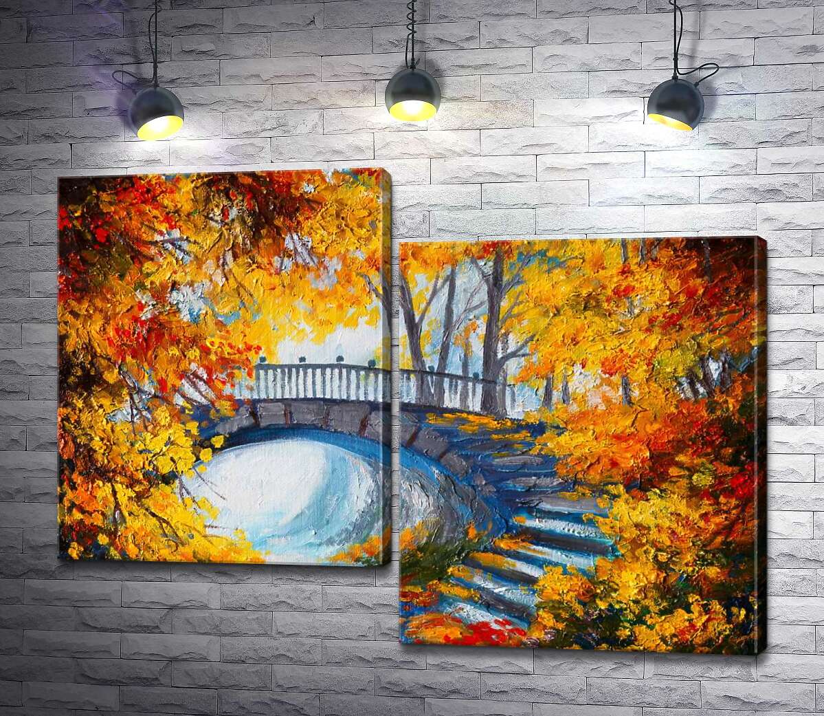 Модульная картина ArtPoster Золотистая арка из осенних деревьев открывает вид на каменный мостик 130x97 см Модуль №5
Модульная картина ArtPoster Золотистая арка из осенних деревьев открывает вид на каменный мостик 130x97 см Модуль №5