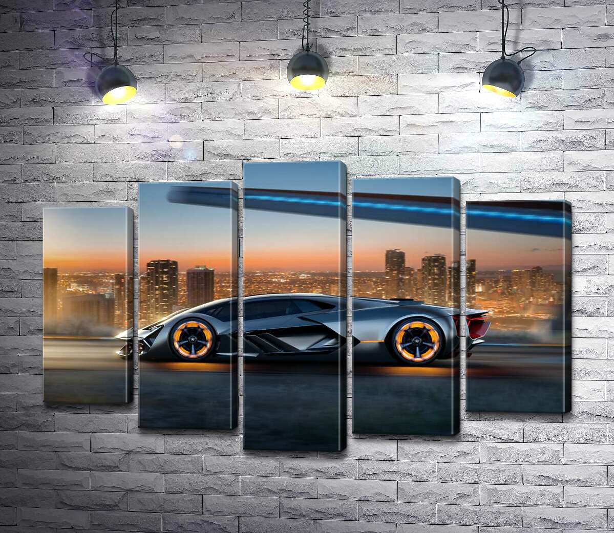Модульная картина ArtPoster Инновационная модель электромобиля Ламборгини (Lamborghini Terzo Millennio) 130x86 см Модуль №26
Модульная картина ArtPoster Инновационная модель электромобиля Ламборгини (Lamborghini Terzo Millennio) 130x86 см Модуль №26