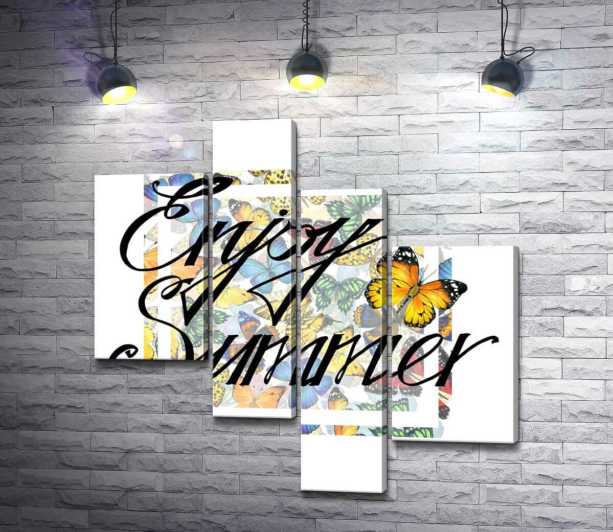 Модульная картина ArtPoster Изысканная надпись "enjoy summer" на фоне бабочек 100x100 см Модуль №20
Модульная картина ArtPoster Изысканная надпись "enjoy summer" на фоне бабочек 100x100 см Модуль №20