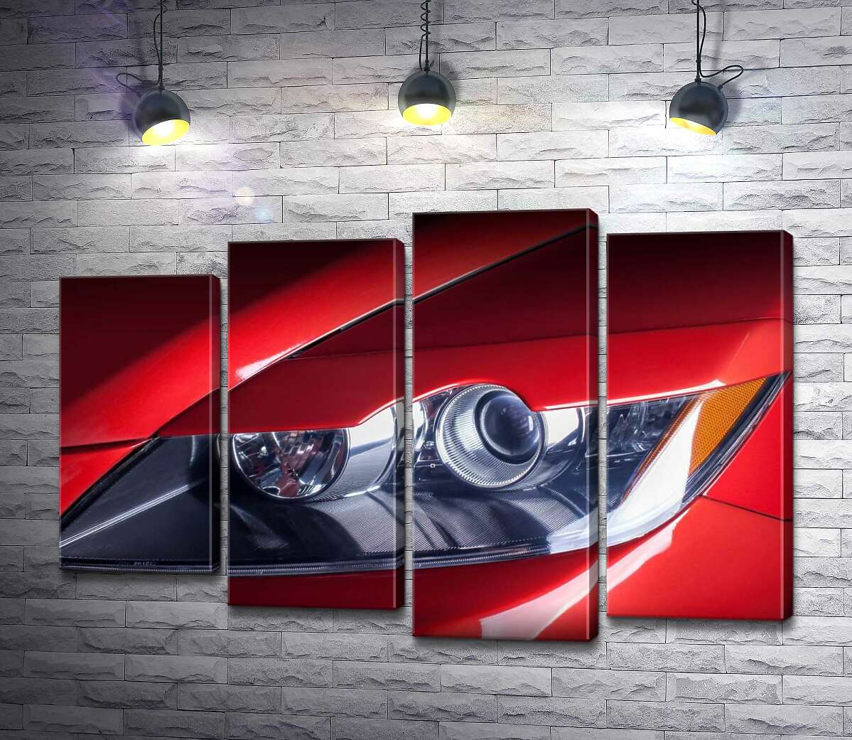 Модульная картина ArtPoster Изгиб фары красного автомобиля Mazda CX-7 132x89 см Модуль №21
Модульная картина ArtPoster Изгиб фары красного автомобиля Mazda CX-7 132x89 см Модуль №21