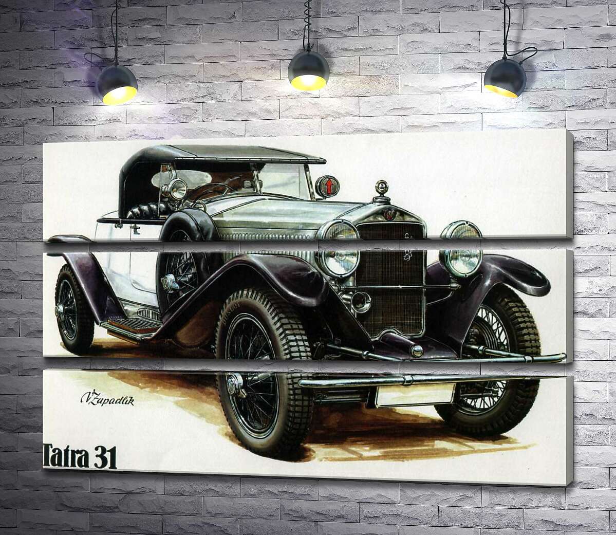 Модульная картина ArtPoster Зеленый ретро-автомобиль Tatra 31 130x84 см Модуль №13
Модульная картина ArtPoster Зеленый ретро-автомобиль Tatra 31 130x84 см Модуль №13