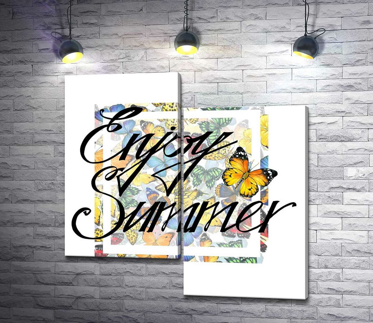 Модульная картина ArtPoster Изысканная надпись "enjoy summer" на фоне бабочек 100x100 см Модуль №5
Модульная картина ArtPoster Изысканная надпись "enjoy summer" на фоне бабочек 100x100 см Модуль №5