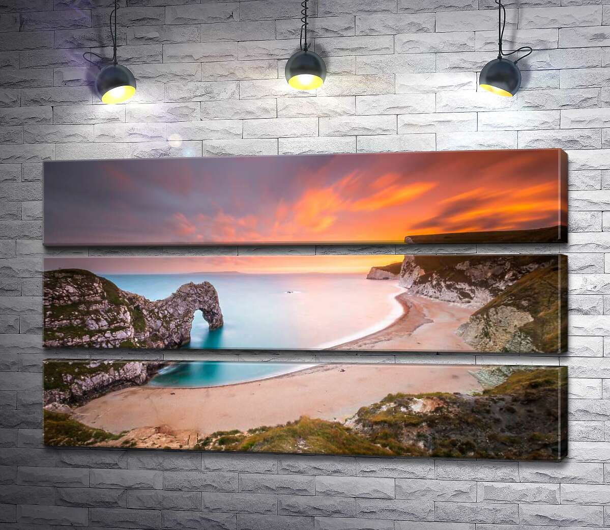 Модульная картина ArtPoster Закат на живописных берегах британского острова Пурбек у скалы Дердл-дор (Durdle Door) 107x60 см Модуль №13
Модульная картина ArtPoster Закат на живописных берегах британского острова Пурбек у скалы Дердл-дор (Durdle Door) 107x60 см Модуль №13