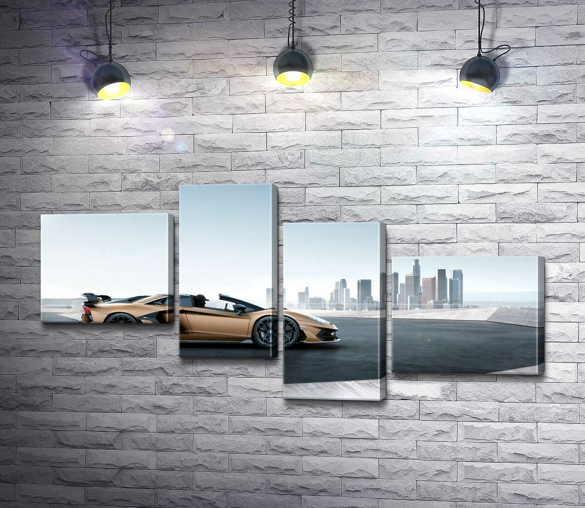 Модульная картина ArtPoster Золотой автомобиль Ламборгини (Lamborghini Aventador) с черными элементами 100x51 см Модуль №20
Модульная картина ArtPoster Золотой автомобиль Ламборгини (Lamborghini Aventador) с черными элементами 100x51 см Модуль №20