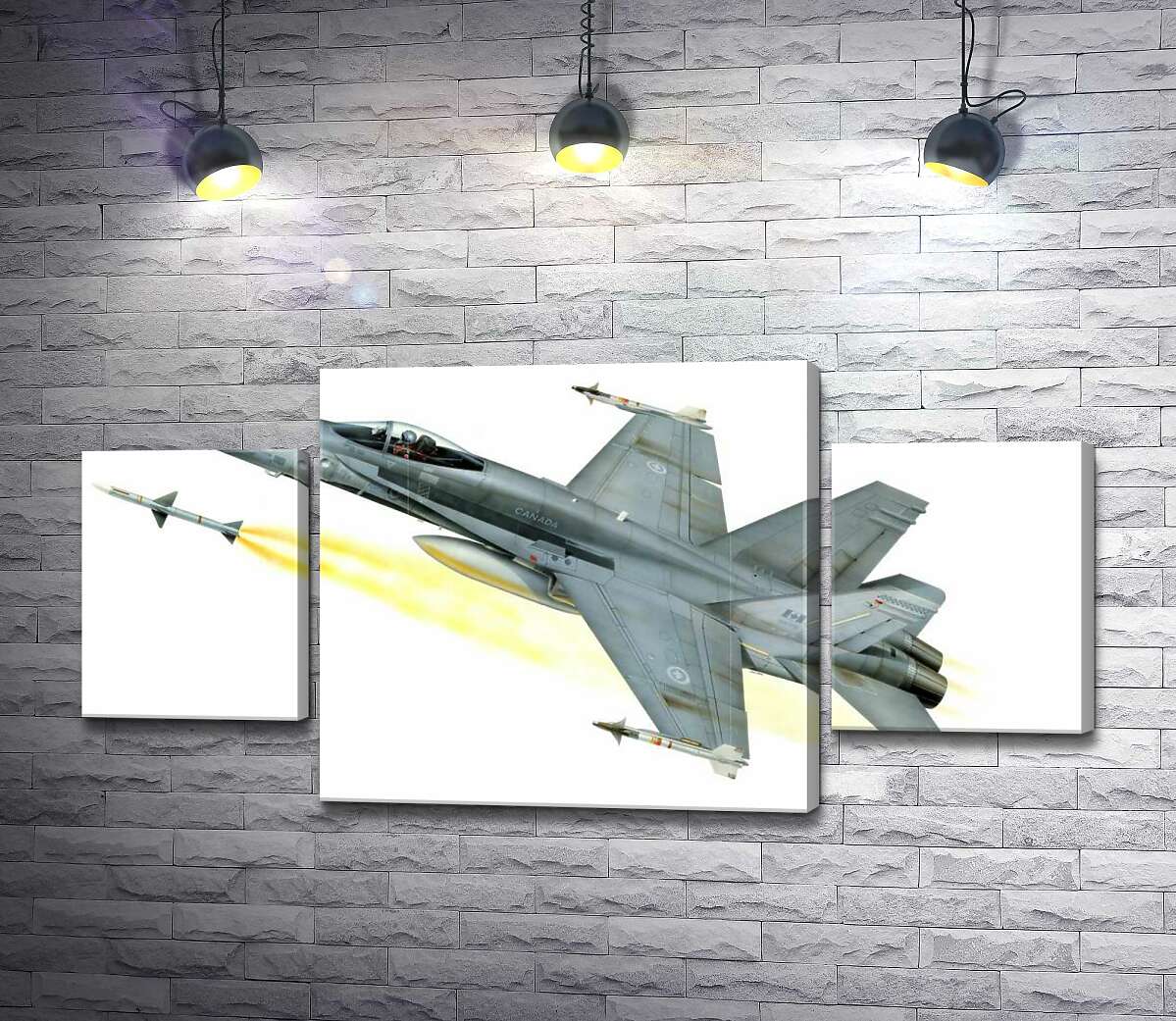 Модульная картина ArtPoster Канадский многоцелевой истребитель McDonnell Douglas CF-18 Hornet 80x40 см Модуль №7
Модульная картина ArtPoster Канадский многоцелевой истребитель McDonnell Douglas CF-18 Hornet 80x40 см Модуль №7