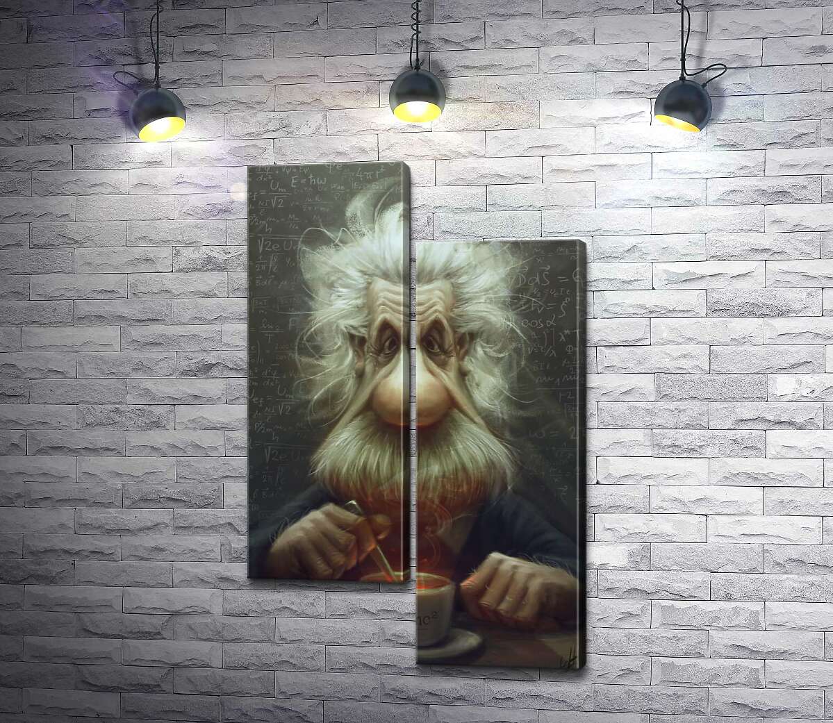 Модульная картина ArtPoster Карикатура на Альберта Эйнштейна (Albert Einstein), пьющего чай 50x82 см Модуль №5
Модульная картина ArtPoster Карикатура на Альберта Эйнштейна (Albert Einstein), пьющего чай 50x82 см Модуль №5