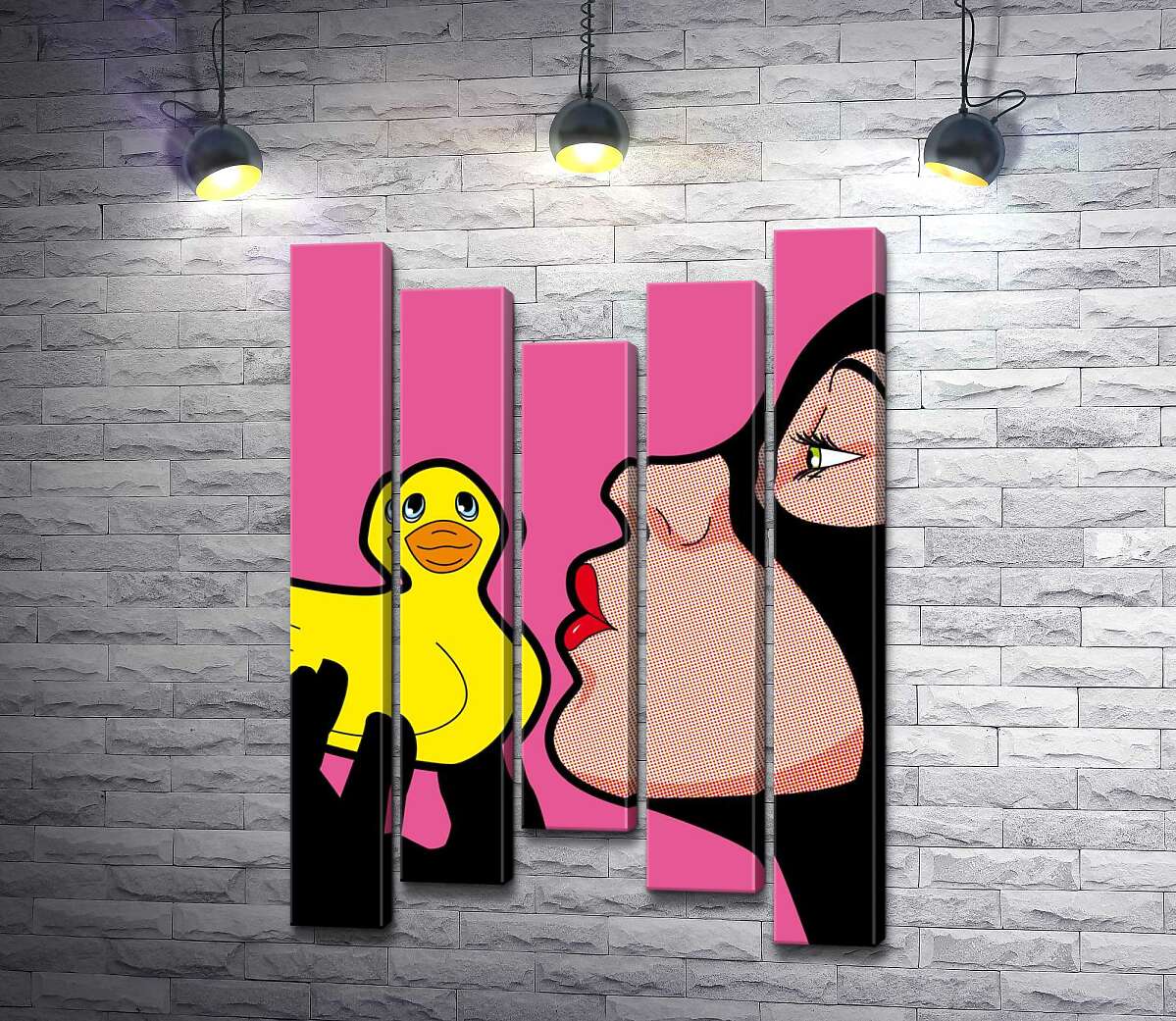 Модульная картина ArtPoster Женщина-кошка (Cat woman) целует резиновую утку 100x143 см Модуль №28
Модульная картина ArtPoster Женщина-кошка (Cat woman) целует резиновую утку 100x143 см Модуль №28
