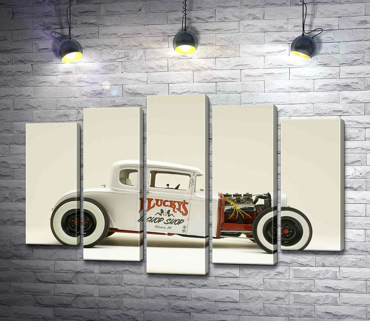 Модульная картина ArtPoster Исключительный белый автомобиль Lucky's chop shop 100x69 см Модуль №26
Модульная картина ArtPoster Исключительный белый автомобиль Lucky's chop shop 100x69 см Модуль №26