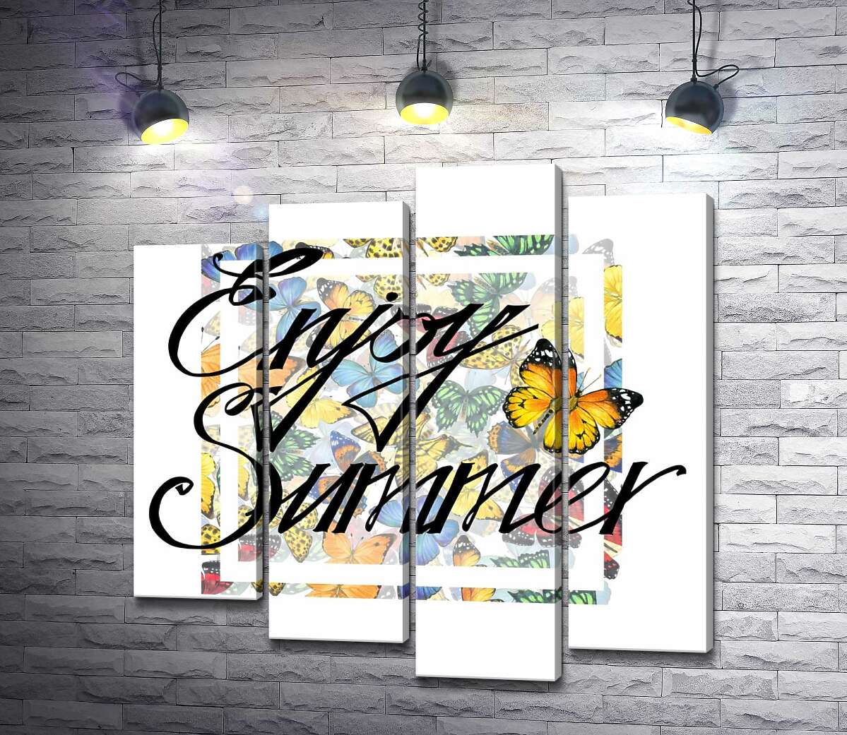 Модульная картина ArtPoster Изысканная надпись "enjoy summer" на фоне бабочек 100x101 см Модуль №21
Модульная картина ArtPoster Изысканная надпись "enjoy summer" на фоне бабочек 100x101 см Модуль №21