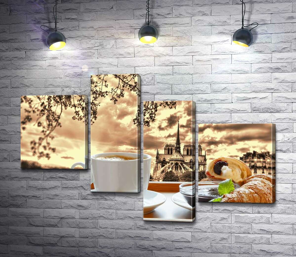 Модульная картина ArtPoster Завтрак в Париже: кофе и круассаны с шоколадом 130x89 см Модуль №20
Модульная картина ArtPoster Завтрак в Париже: кофе и круассаны с шоколадом 130x89 см Модуль №20
