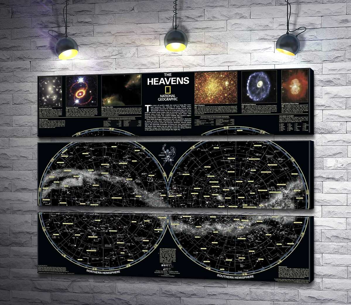 Модульная картина ArtPoster Карта звездного неба от National Geographic 130x99 см Модуль №13
Модульная картина ArtPoster Карта звездного неба от National Geographic 130x99 см Модуль №13