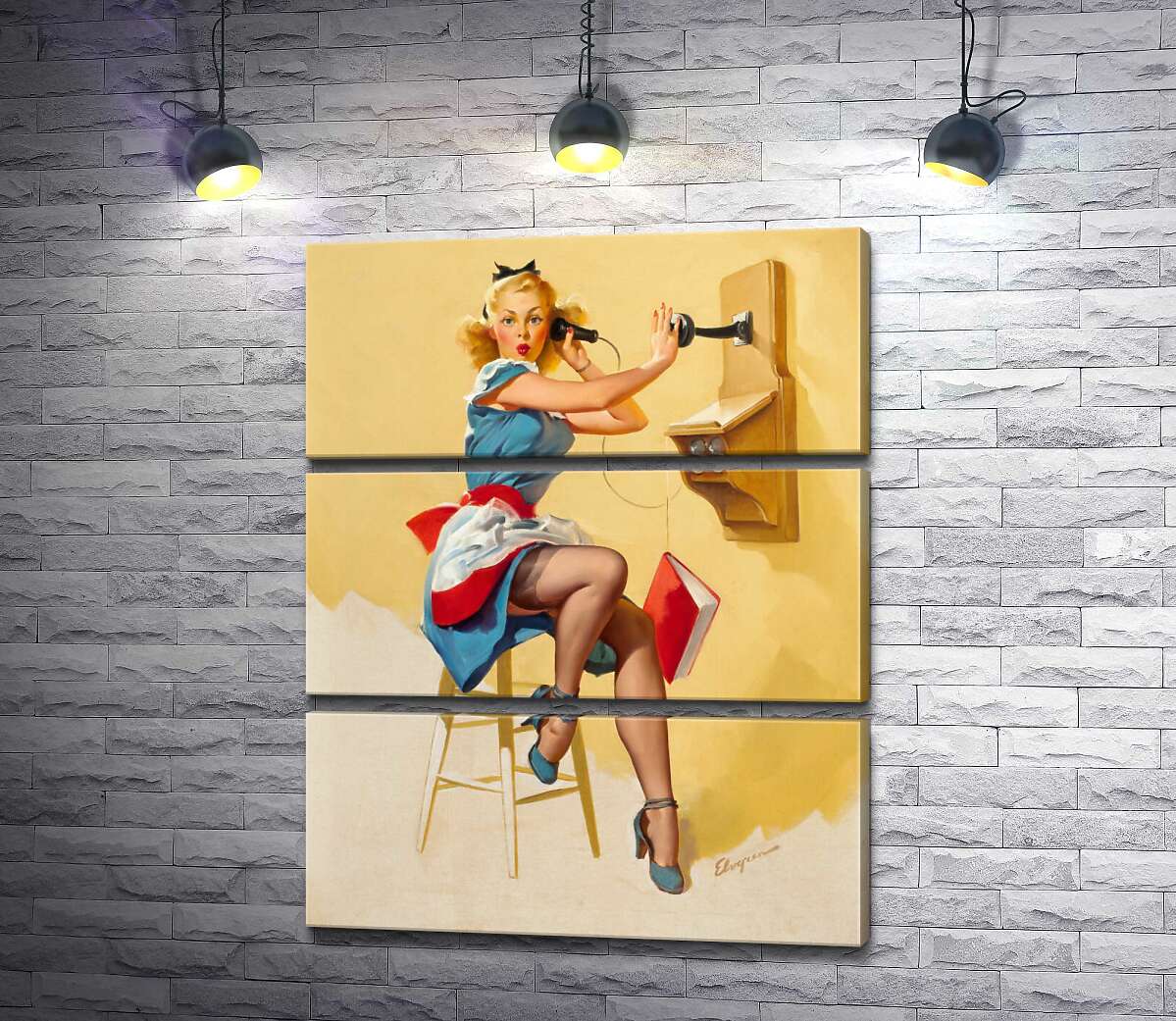 Модульная картина ArtPoster Застукали: милая официантка разговаривает по телефону 50x63 см Модуль №13
Модульная картина ArtPoster Застукали: милая официантка разговаривает по телефону 50x63 см Модуль №13