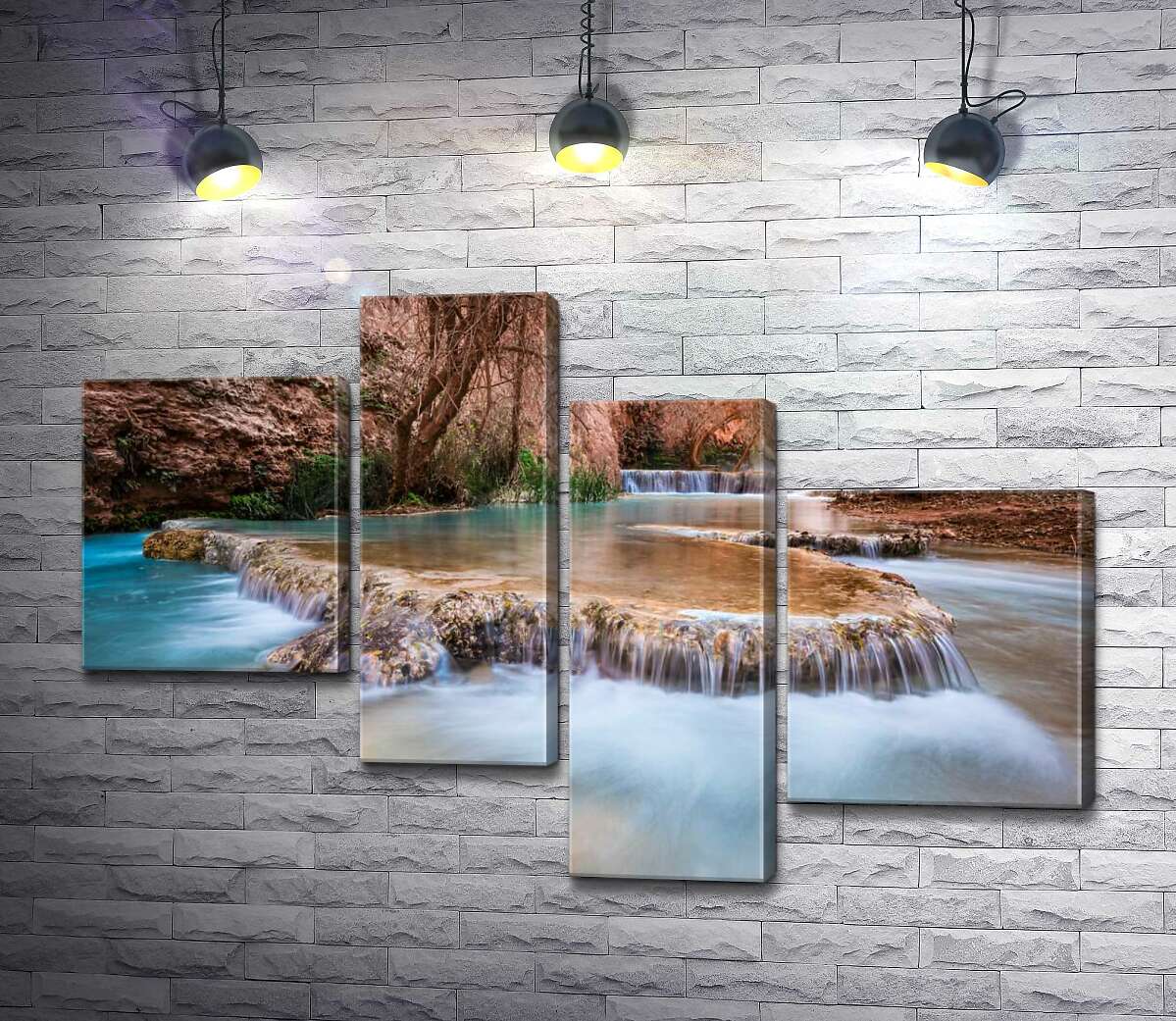 Модульная картина ArtPoster Каскады прозрачной воды водопадов Хавасу (Havasu Falls) среди осенних деревьев 130x89 см Модуль №20
Модульная картина ArtPoster Каскады прозрачной воды водопадов Хавасу (Havasu Falls) среди осенних деревьев 130x89 см Модуль №20