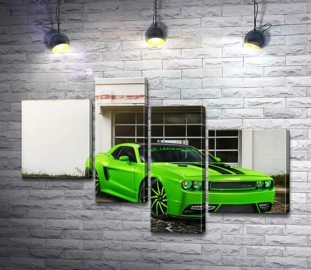 Модульная картина ArtPoster Лаймовой оттенок автомобиля Dodge Challenger STR8 100x69 см Модуль №20
Модульная картина ArtPoster Лаймовой оттенок автомобиля Dodge Challenger STR8 100x69 см Модуль №20
