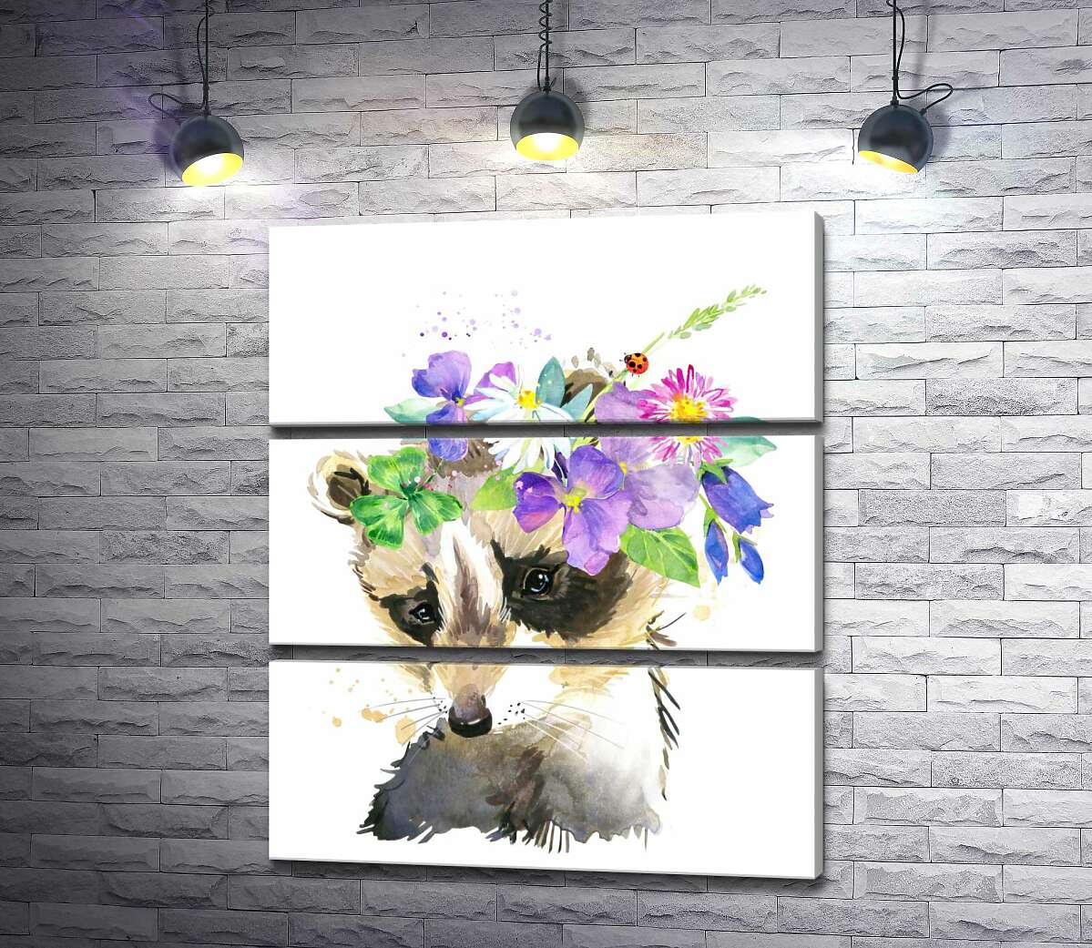Модульная картина ArtPoster Макушка енота украшена венком цветов 51x60 см Модуль №13
Модульная картина ArtPoster Макушка енота украшена венком цветов 51x60 см Модуль №13