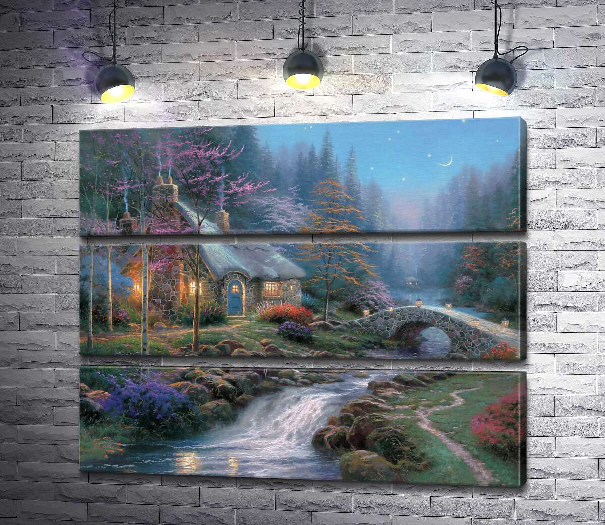 Модульная картина ArtPoster Коттедж в сумерках (Twilight cottage) - Томас Кинкейд (Thomas Kinkade) 100x81 см Модуль №13
Модульная картина ArtPoster Коттедж в сумерках (Twilight cottage) - Томас Кинкейд (Thomas Kinkade) 100x81 см Модуль №13