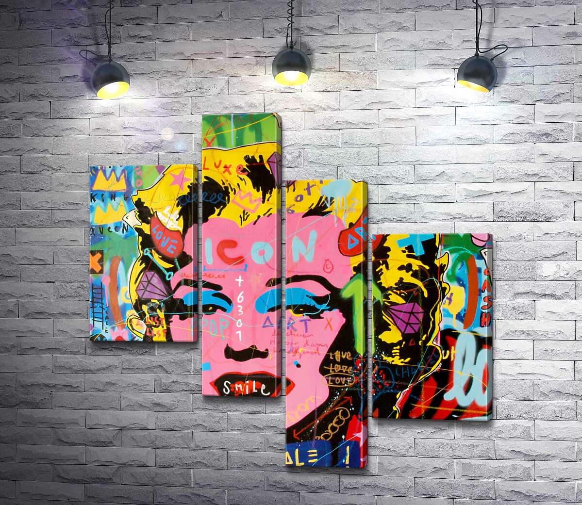 Модульная картина ArtPoster Мерелин не на продажу (Marilyn not for sale) - Джисбар 130x131 см Модуль №20
Модульная картина ArtPoster Мерелин не на продажу (Marilyn not for sale) - Джисбар 130x131 см Модуль №20