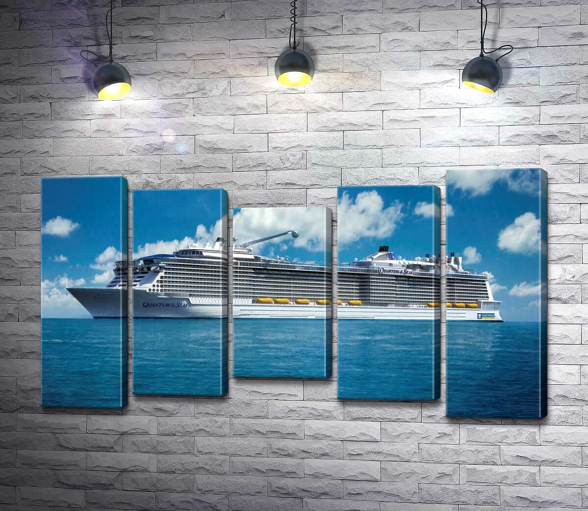 Модульная картина ArtPoster Круизное судно "Quantum of the Seas" плывет спокойными водами океана 130x74 см Модуль №28
Модульная картина ArtPoster Круизное судно "Quantum of the Seas" плывет спокойными водами океана 130x74 см Модуль №28