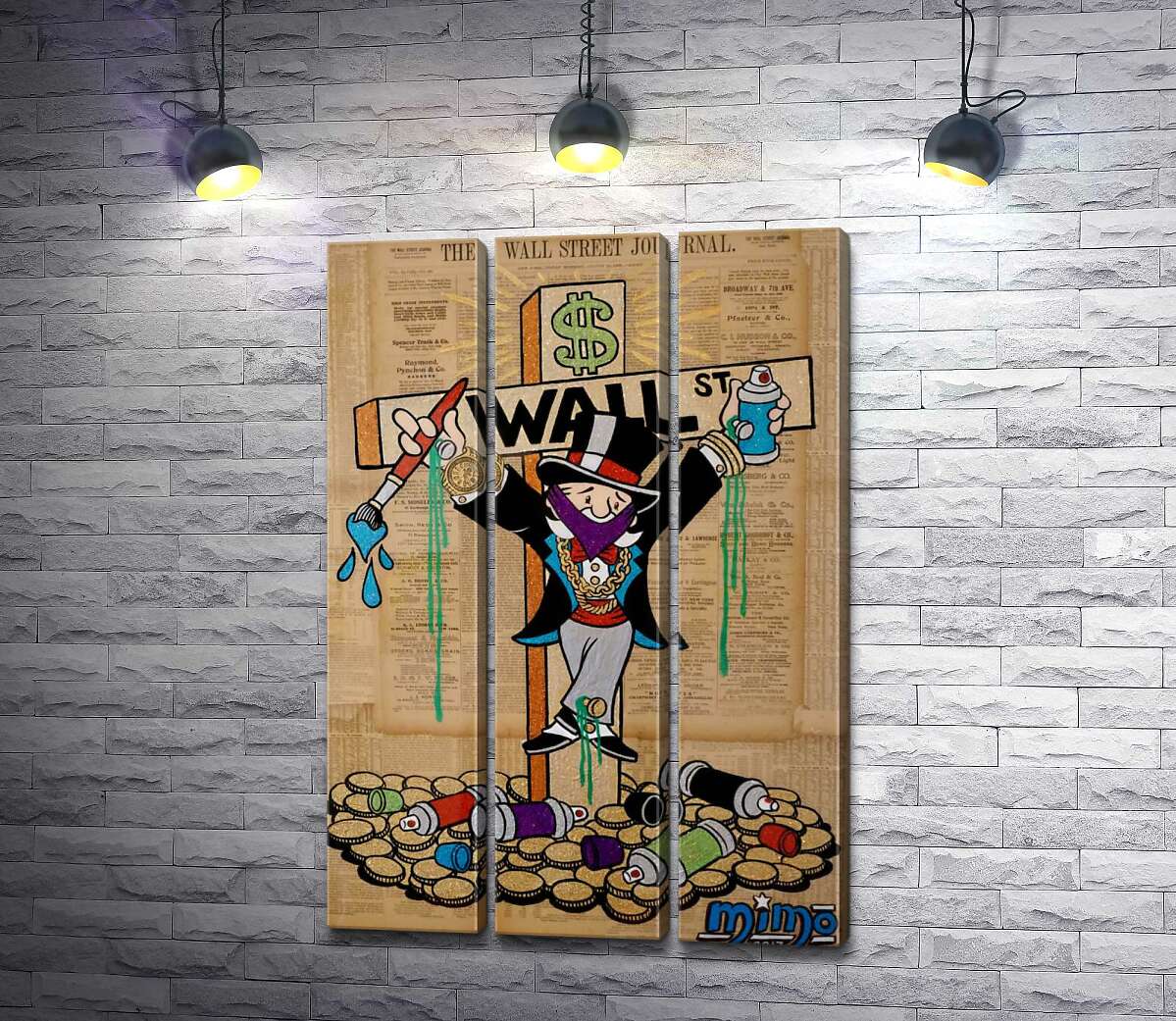 Модульная картина ArtPoster Мистер Монополи на кресте Уолл-стрит (Wall Street) 132x198 см Модуль №11
Модульная картина ArtPoster Мистер Монополи на кресте Уолл-стрит (Wall Street) 132x198 см Модуль №11