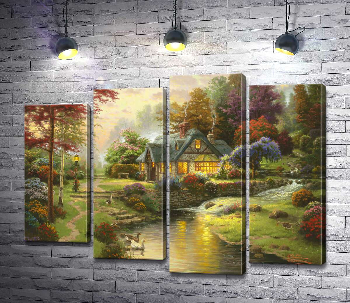 Модульная картина ArtPoster Коттедж у спокойной воды (Stillwater Cottage) - Томас Кинкейд (Thomas Kinkade) 80x61 см Модуль №21
Модульная картина ArtPoster Коттедж у спокойной воды (Stillwater Cottage) - Томас Кинкейд (Thomas Kinkade) 80x61 см Модуль №21