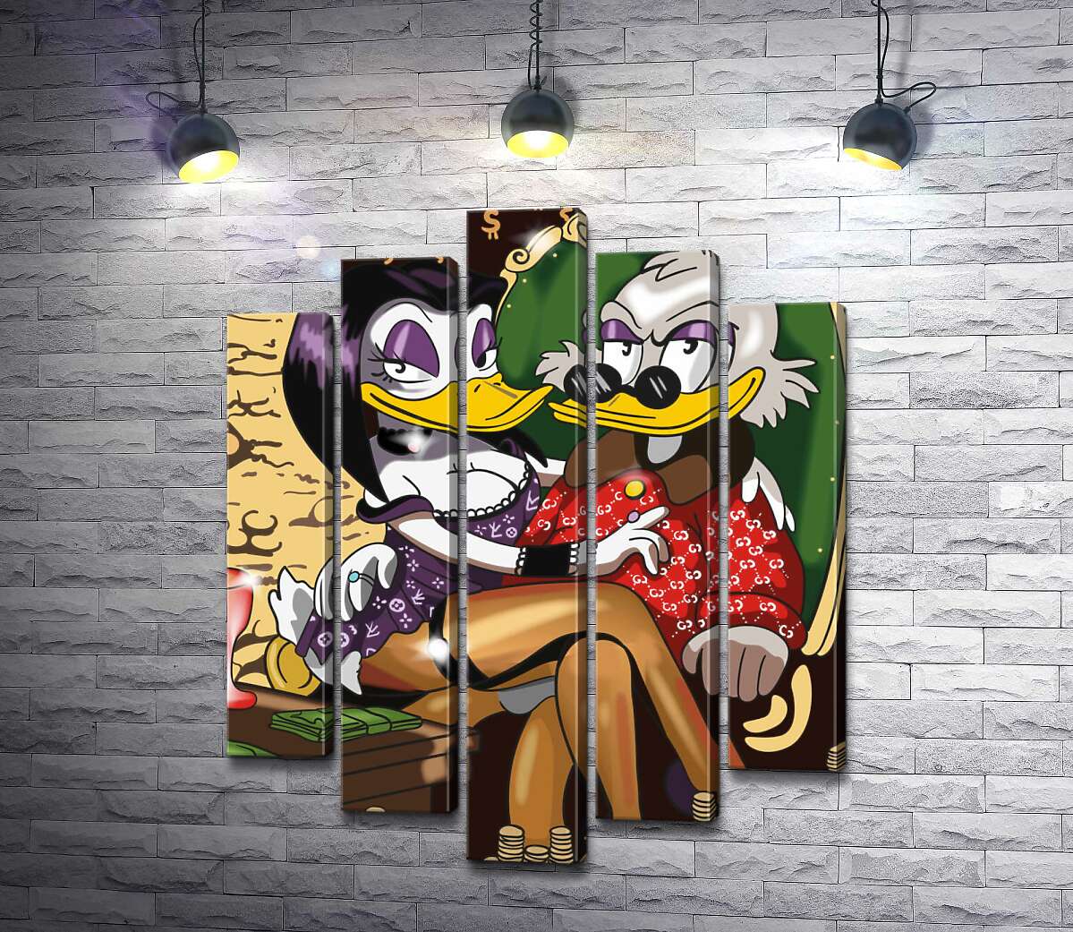 Модульная картина ArtPoster Магика де Гипноз (Magica De Spell) соблазнительно сидит на руках у Скруджа МакДака (Scrooge McDuck) 130x165 см Модуль №26
Модульная картина ArtPoster Магика де Гипноз (Magica De Spell) соблазнительно сидит на руках у Скруджа МакДака (Scrooge McDuck) 130x165 см Модуль №26