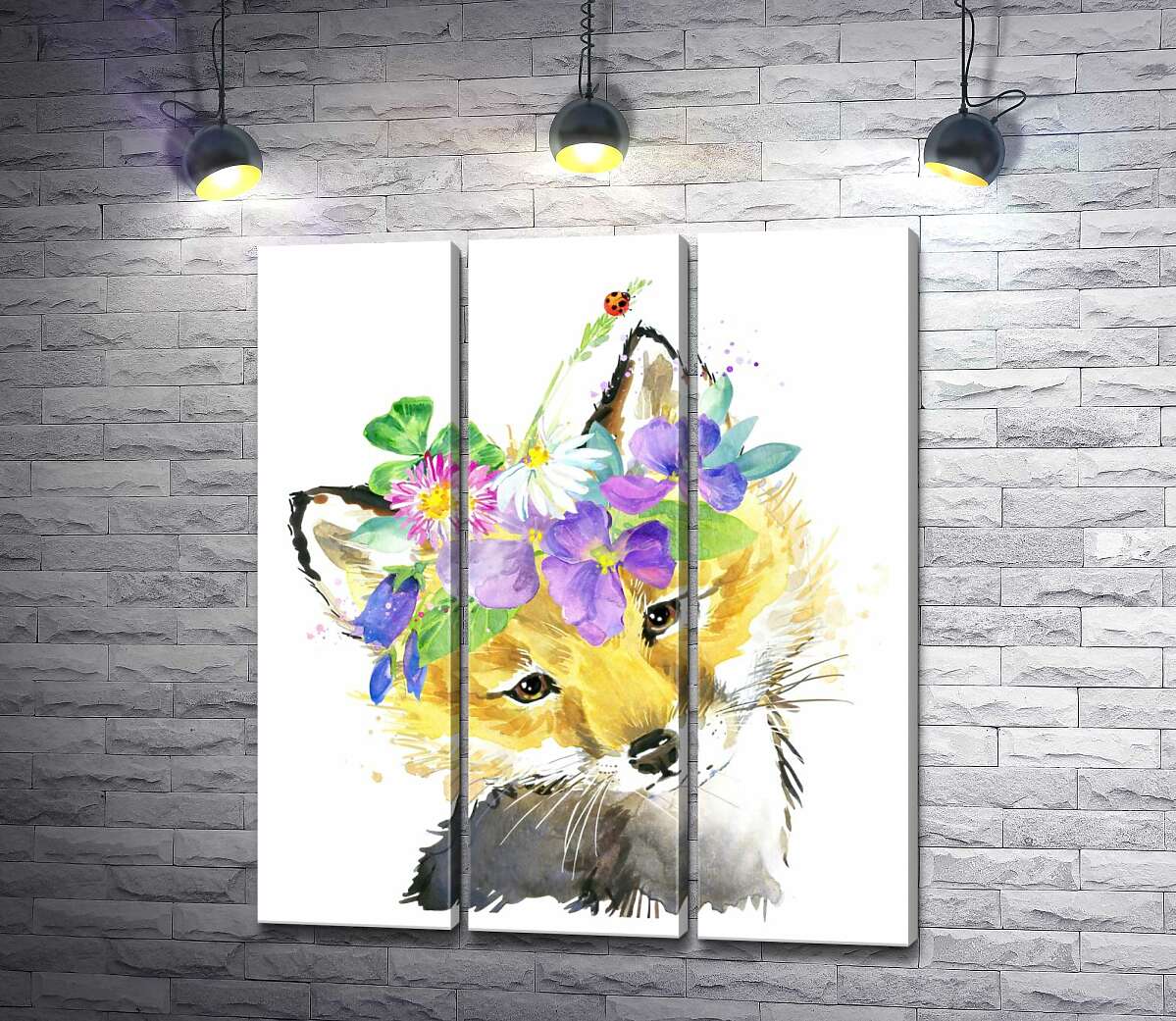 Модульная картина ArtPoster Лиса в венке из полевых цветов 132x154 см Модуль №11
Модульная картина ArtPoster Лиса в венке из полевых цветов 132x154 см Модуль №11