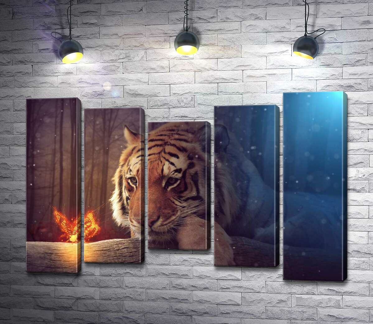 Модульная картина ArtPoster Могучий тигр наблюдает за огненной бабочкой 100x69 см Модуль №28
Модульная картина ArtPoster Могучий тигр наблюдает за огненной бабочкой 100x69 см Модуль №28